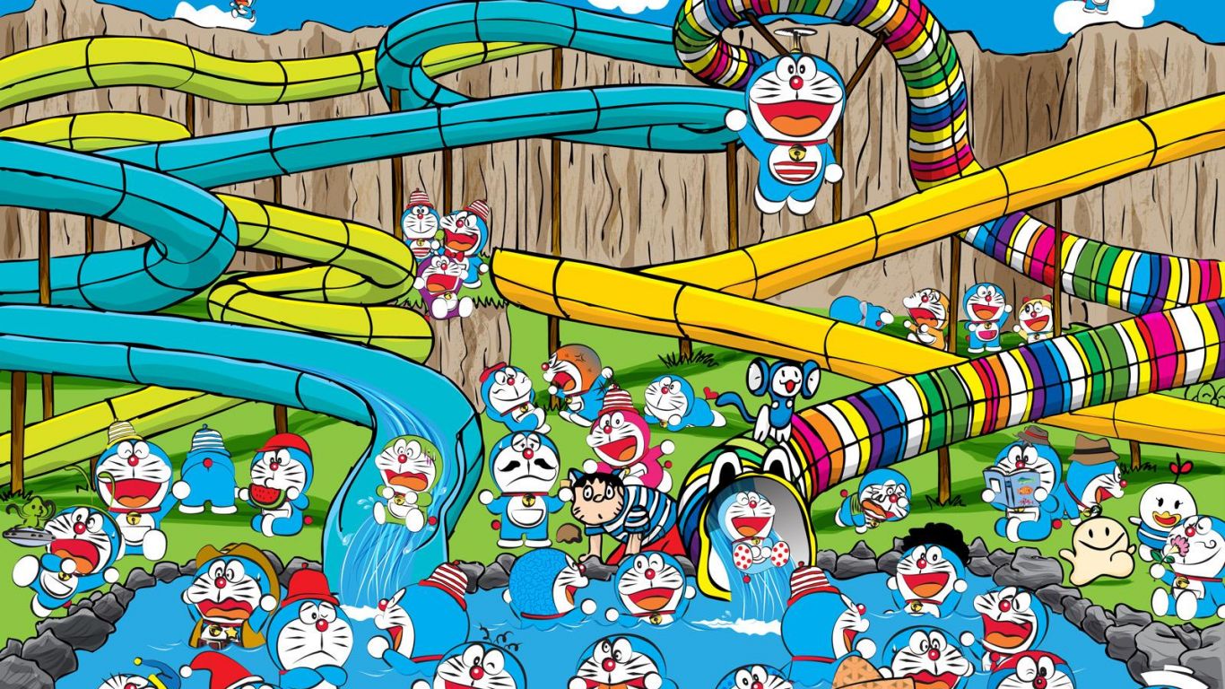 Фильм Дораэмон: Жестяной Лабиринт (Фильм 15) | Doraemon: Nobita to Buriki no Labyrinth - лучшие обои для рабочего стола