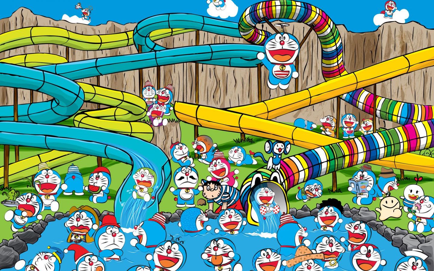 Фильм Дораэмон: Жестяной Лабиринт (Фильм 15) | Doraemon: Nobita to Buriki no Labyrinth - лучшие обои для рабочего стола