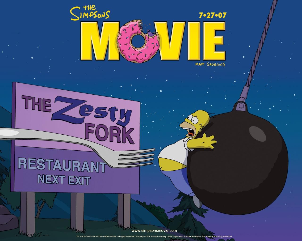 Фильм Симпсоны в Кино | Simpsons Movie - лучшие обои для рабочего стола