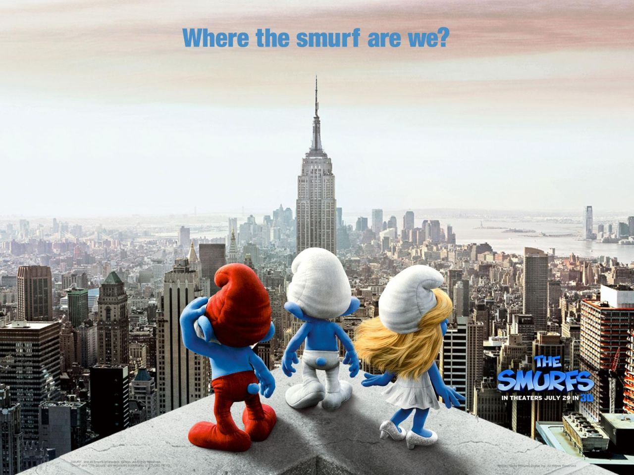 Фильм Смурфики | Smurfs - лучшие обои для рабочего стола