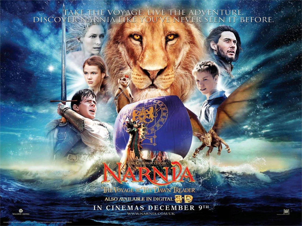 Фильм Хроники Нарнии: Покоритель Зари | Chronicles of Narnia: Voyage of the Dawn Treader - лучшие обои для рабочего стола