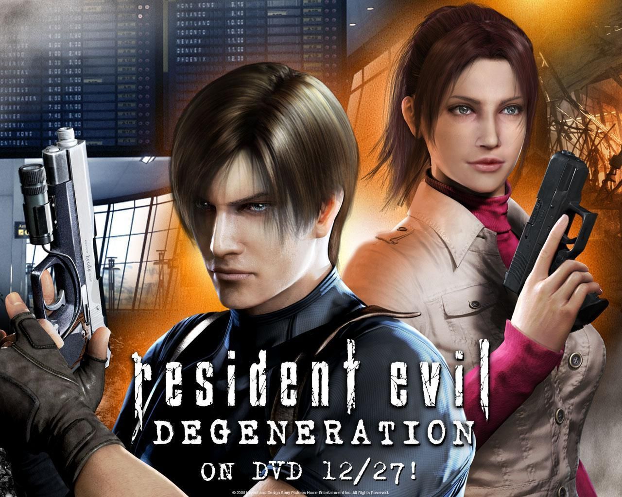 Фильм Обитель зла: Вырождение | Resident Evil: Degeneration - лучшие обои для рабочего стола