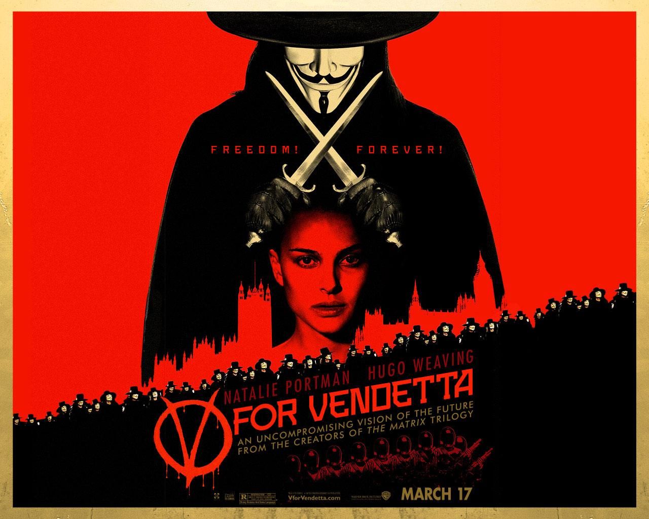 Фильм «V» значит Вендетта | V for Vendetta - лучшие обои для рабочего стола