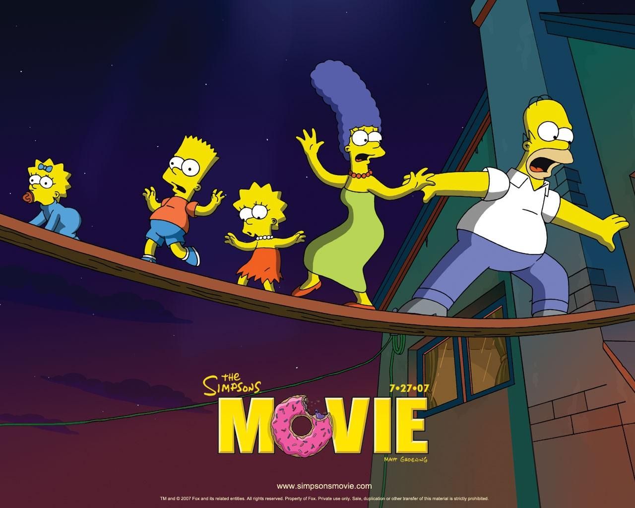 Фильм Симпсоны в Кино | Simpsons Movie - лучшие обои для рабочего стола