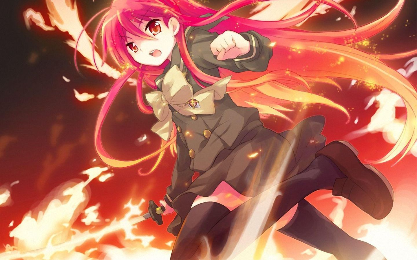 Фильм Пылающий взор Шаны | Shakugan no Shana - лучшие обои для рабочего стола